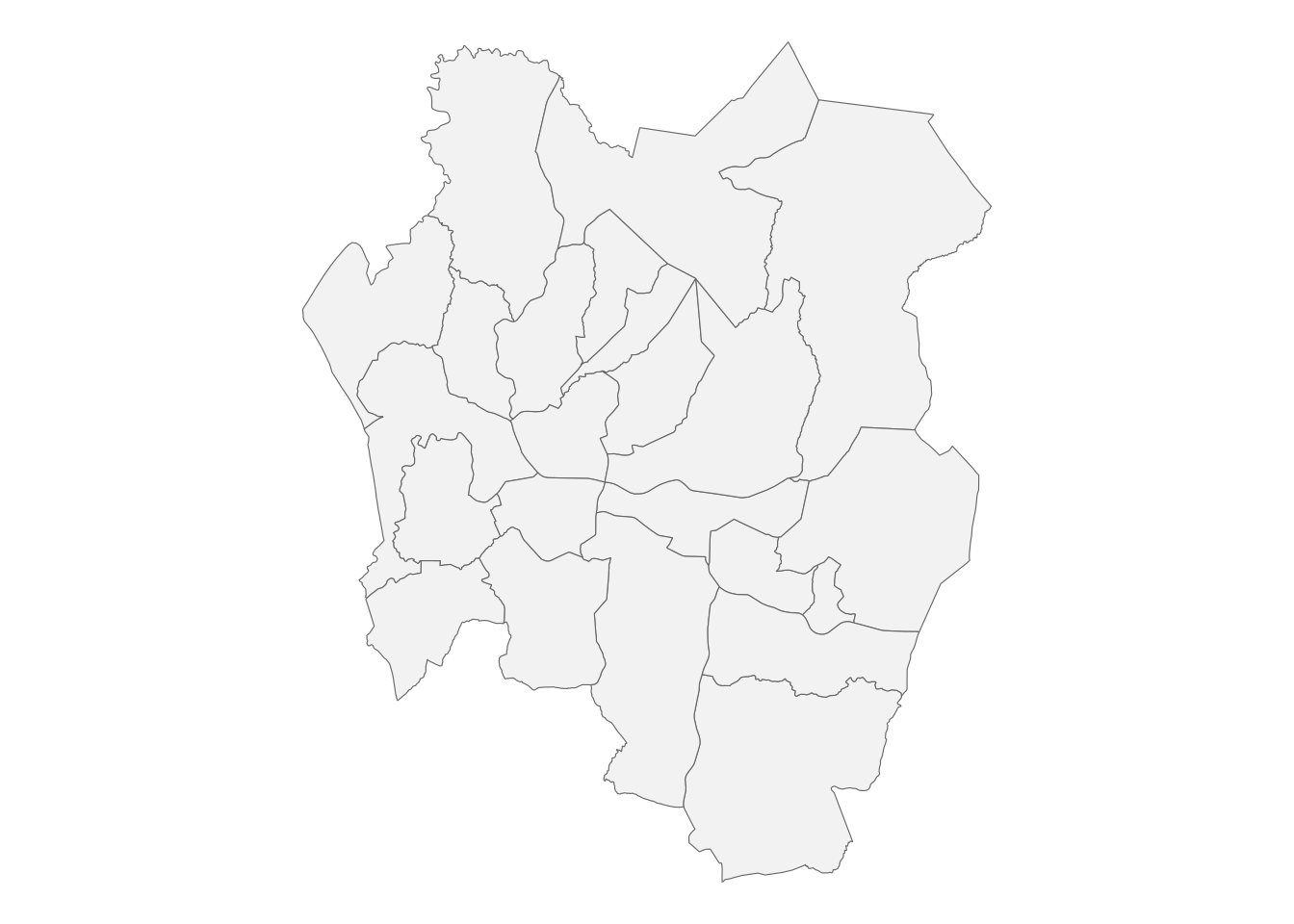 Boundaries of the wards in Blantyre.